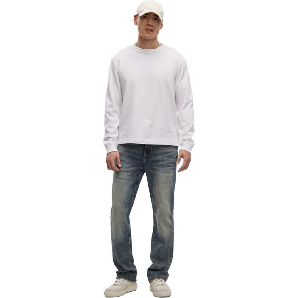 Mode Of One Mens Long-Sleeve Relaxed-Fit Basic T-Shirt, NWT